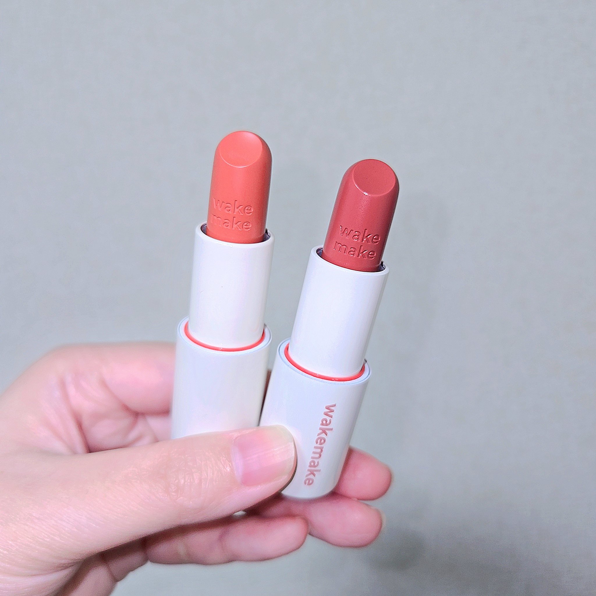 ヘルシーグロウバームスティック/wakemake/口紅を使ったクチコミ（2枚目）