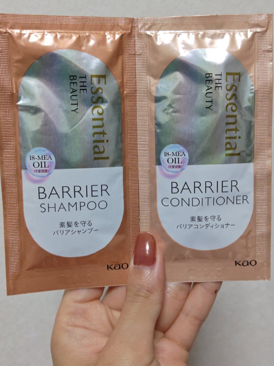 ザビューティ 髪のキメ美容素髪を守る バリアシャンプー/コンディショナー/エッセンシャル/シャンプー・コンディショナーを使ったクチコミ（2枚目）