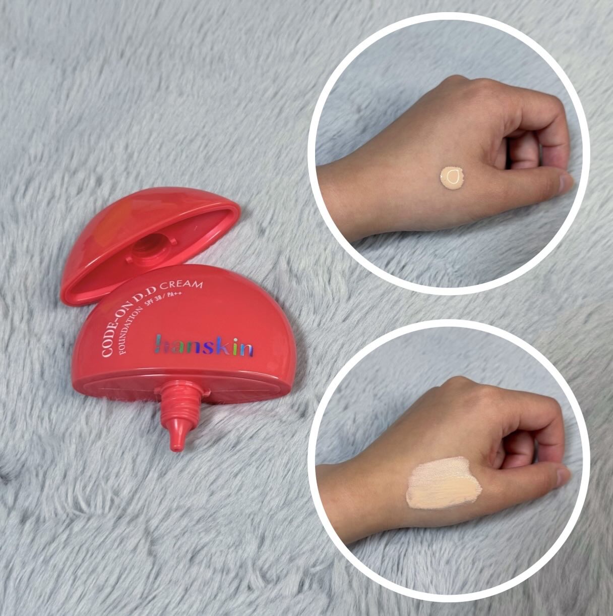 CODEON DDクリームファンデーション/ハンスキン/クリーム・エマルジョンファンデーションを使ったクチコミ（2枚目）