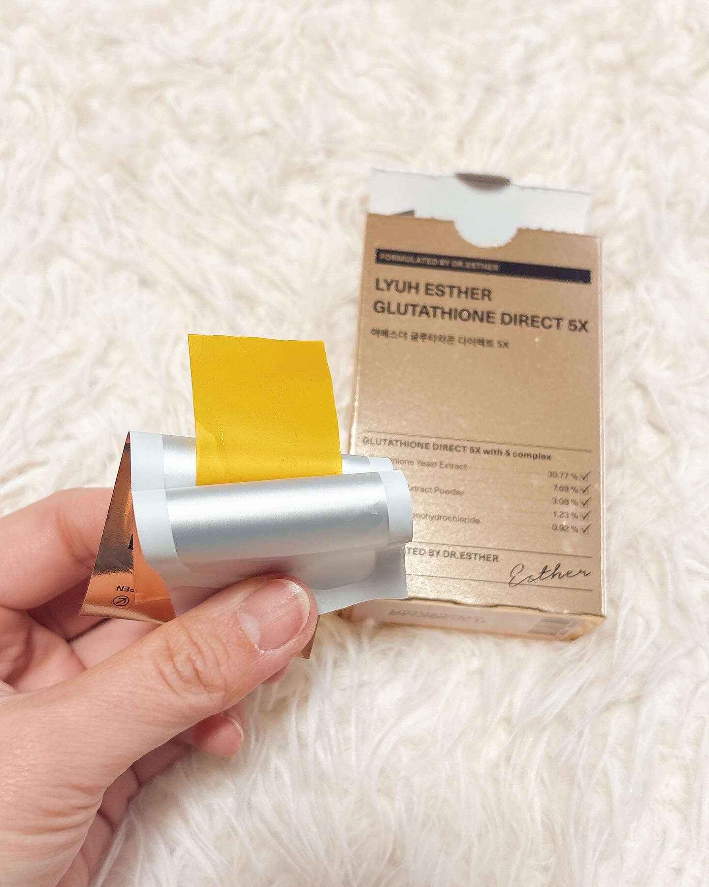 ヨエスターグルタチオンダイレクト５X/ESTHER FORMULA/美容サプリメントを使ったクチコミ（2枚目）