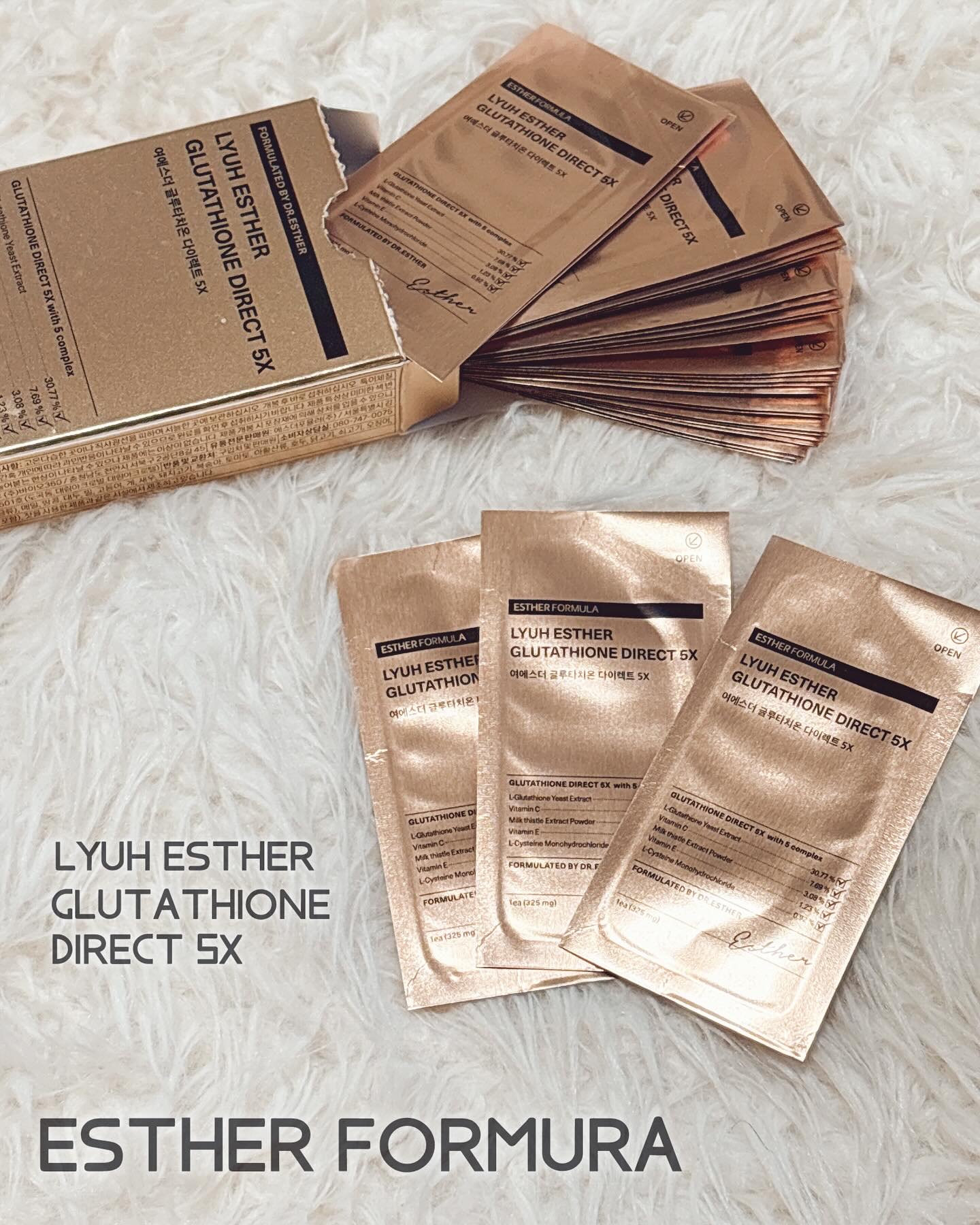 ヨエスターグルタチオンダイレクト５X/ESTHER FORMULA/美容サプリメントを使ったクチコミ（1枚目）