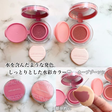 アーティストクッションブラッシュ/JUNG SAEM MOOL/リキッドチークを使ったクチコミ(2枚目)