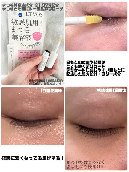 エンリッチラッシュセラム/エトヴォス/まつげ美容液を使ったクチコミ(2枚目)