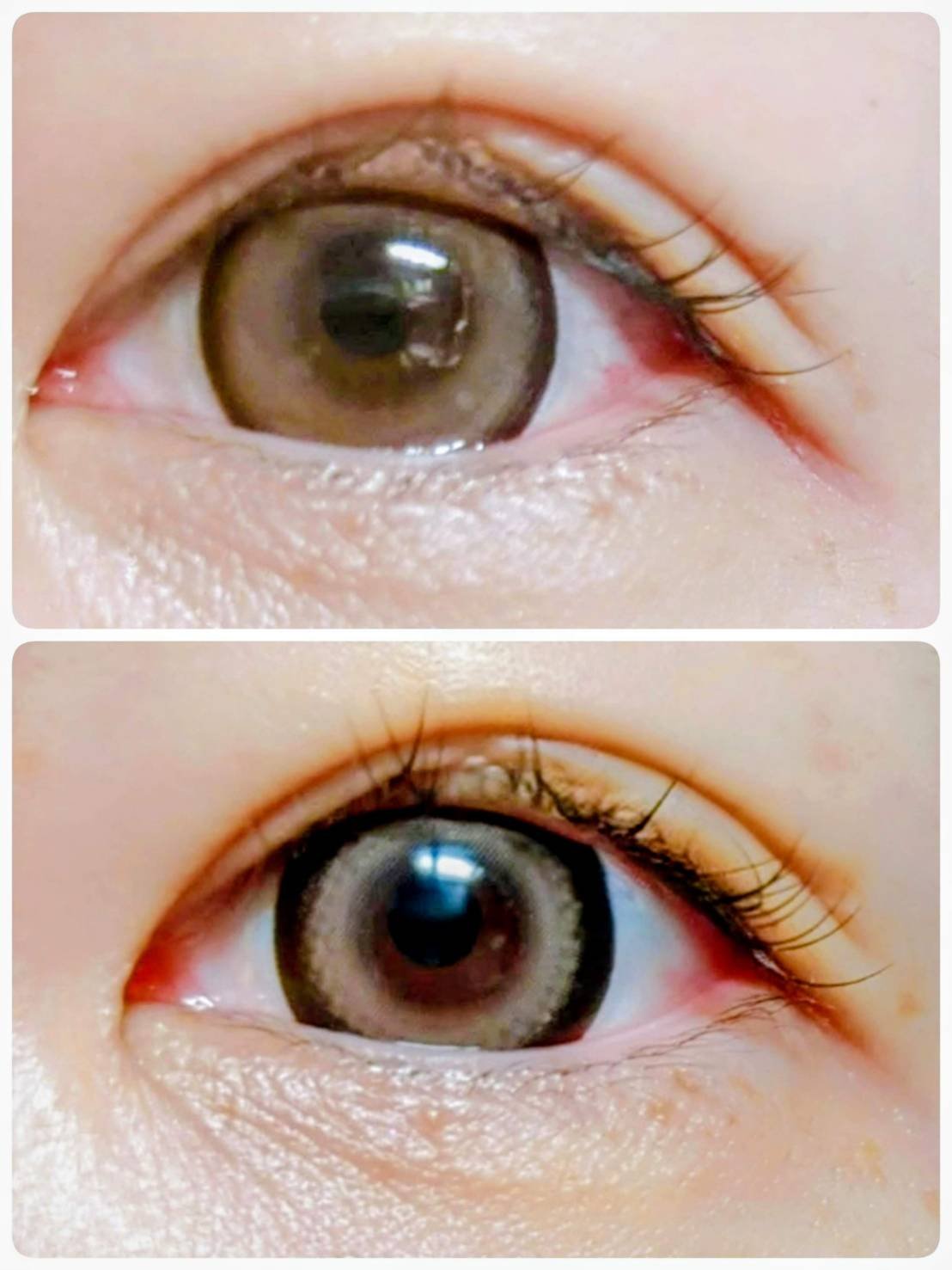 Dokkin Greige HOSO/FAIRY LABO/ワンデー（１DAY）カラコンを使ったクチコミ（2枚目）