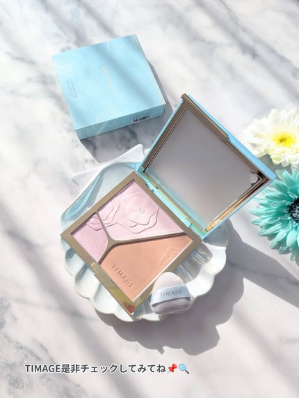 ハイライトシェーディングパレット/TIMAGE/パウダーハイライトを使ったクチコミ(5枚目)