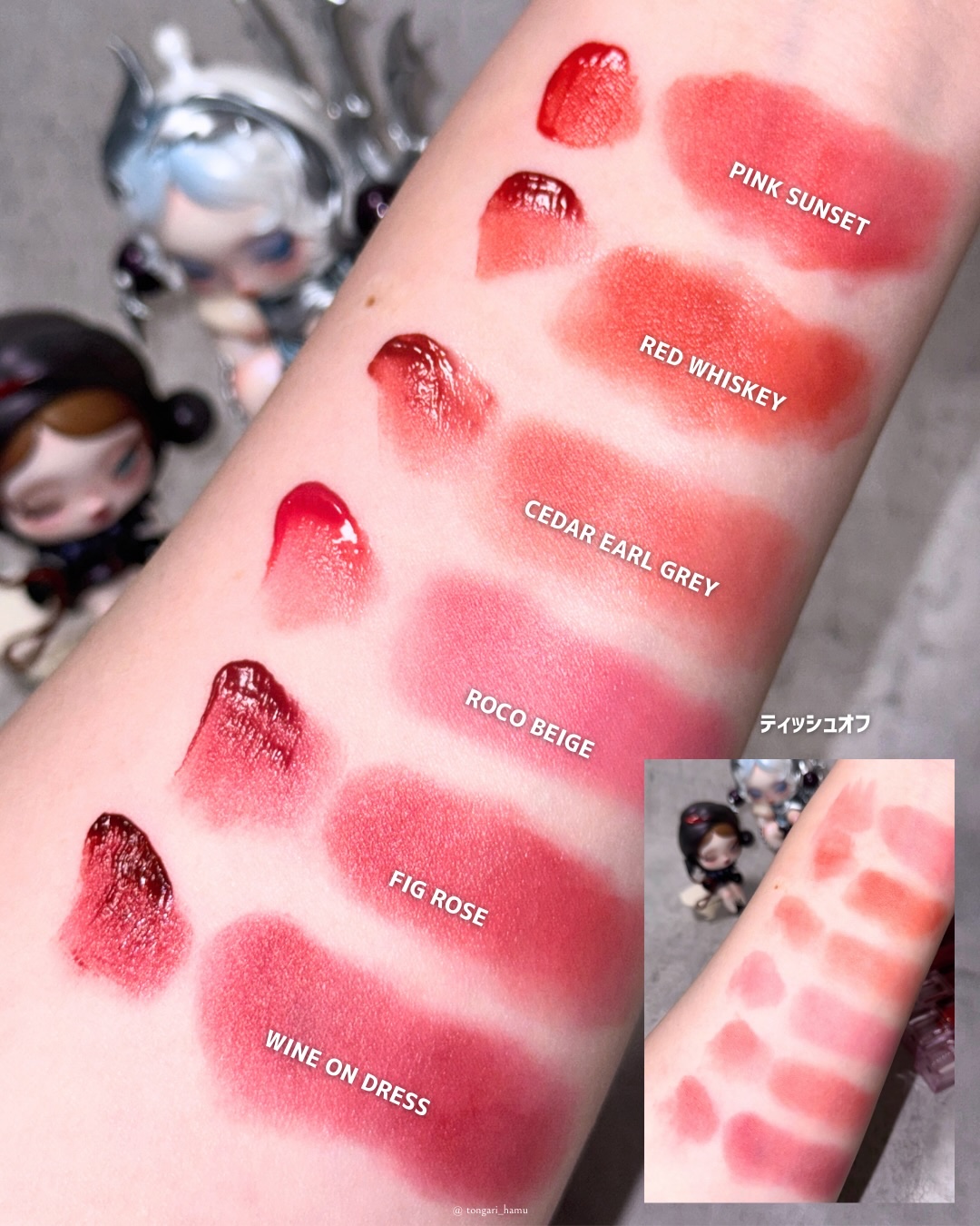 ブラーリングベルベットマットティント/INGA/リップティントを使ったクチコミ（3枚目）