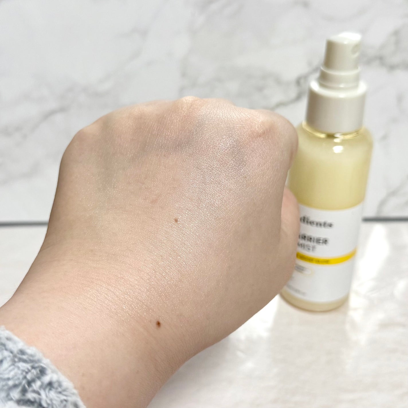 オングリディエンツ スキンバリアグローミスト/Ongredients/ミスト状化粧水を使ったクチコミ(5枚目)