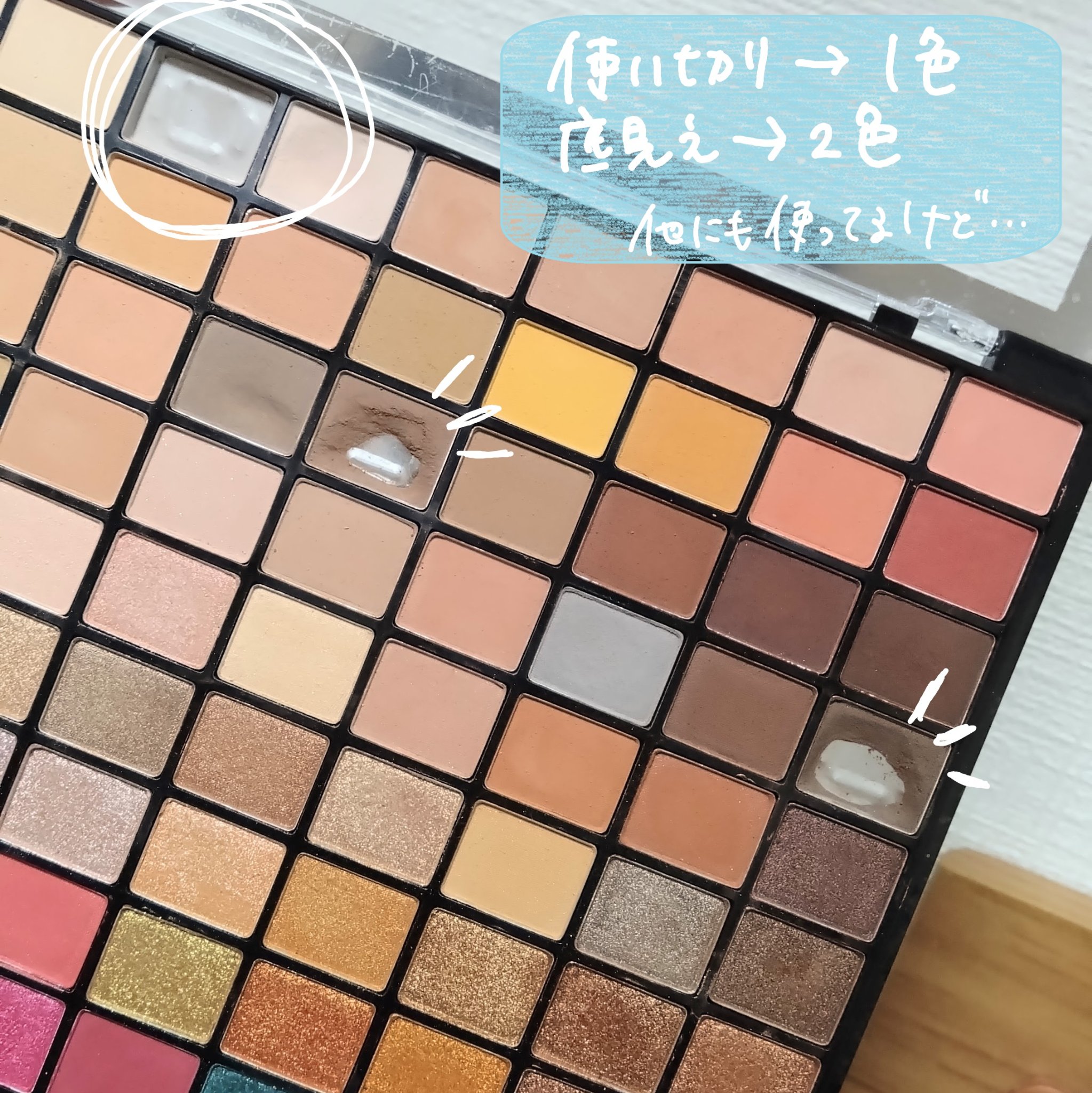 プロフェッショナルボリューム100カラー/Dolly Angel/アイシャドウパレットを使ったクチコミ（2枚目）