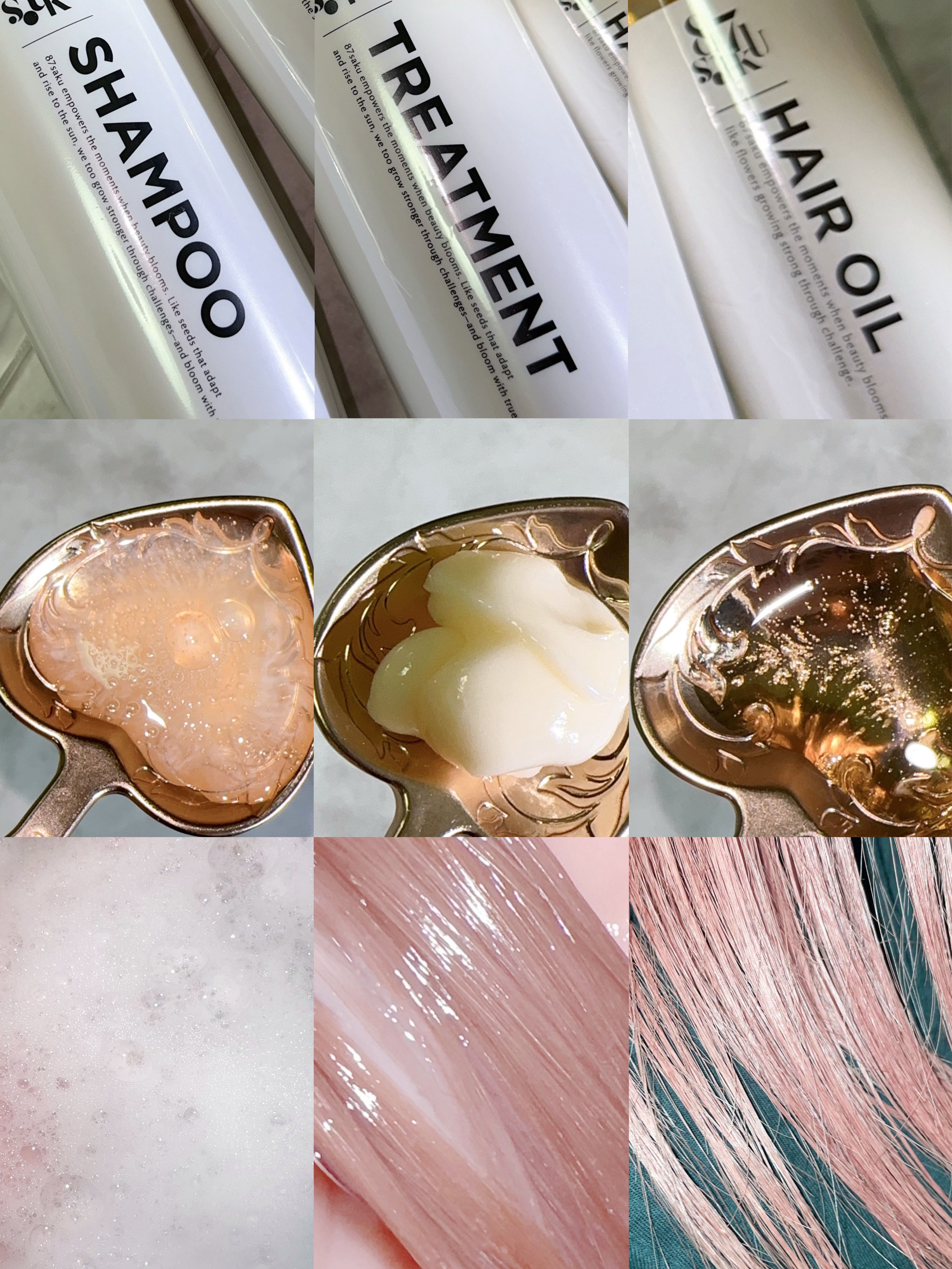 87saku ハナサク シルキーリペア ヘアオイル/87saku/ヘアオイルを使ったクチコミ（3枚目）