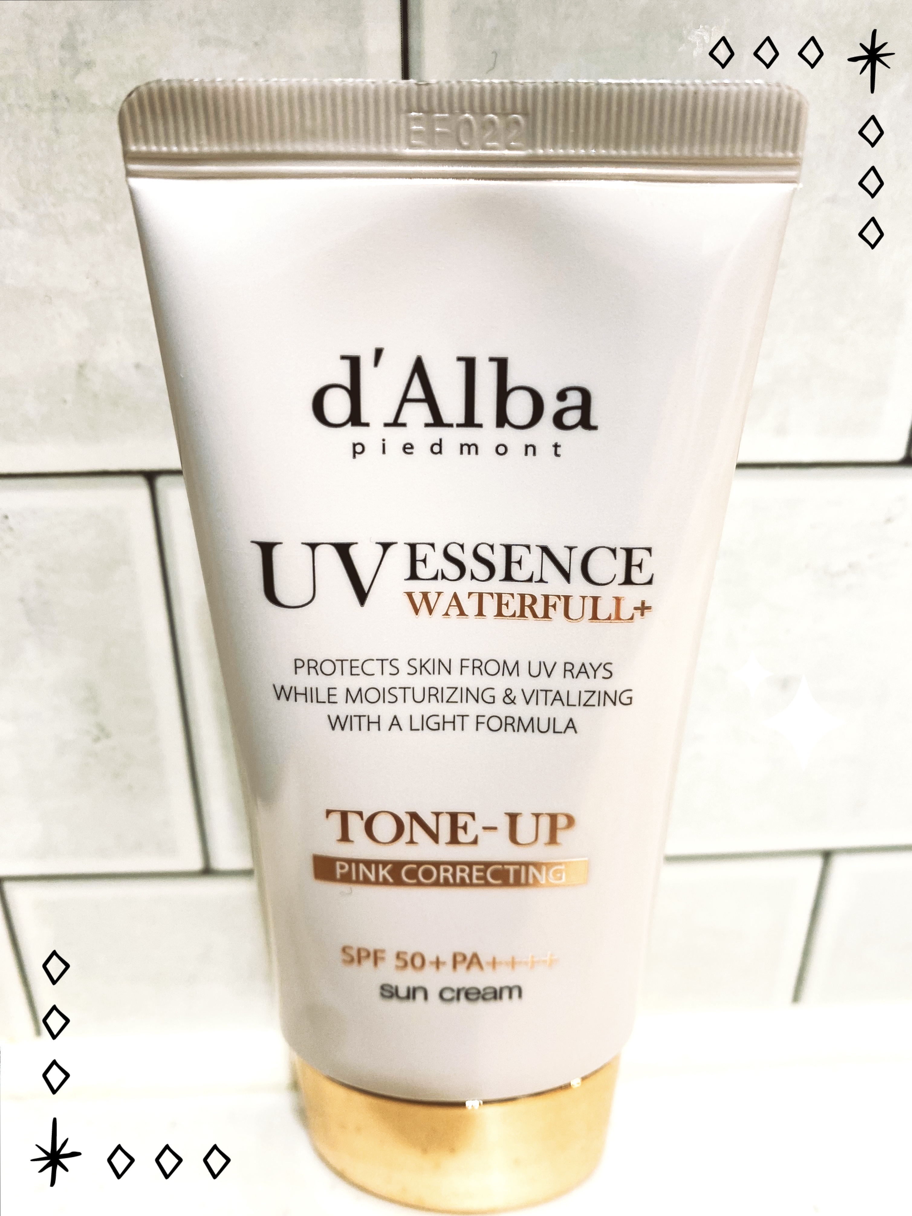 ウォータフルトーンアップサンクリーム/ダルバ/日焼け止めクリームを使ったクチコミ（1枚目）