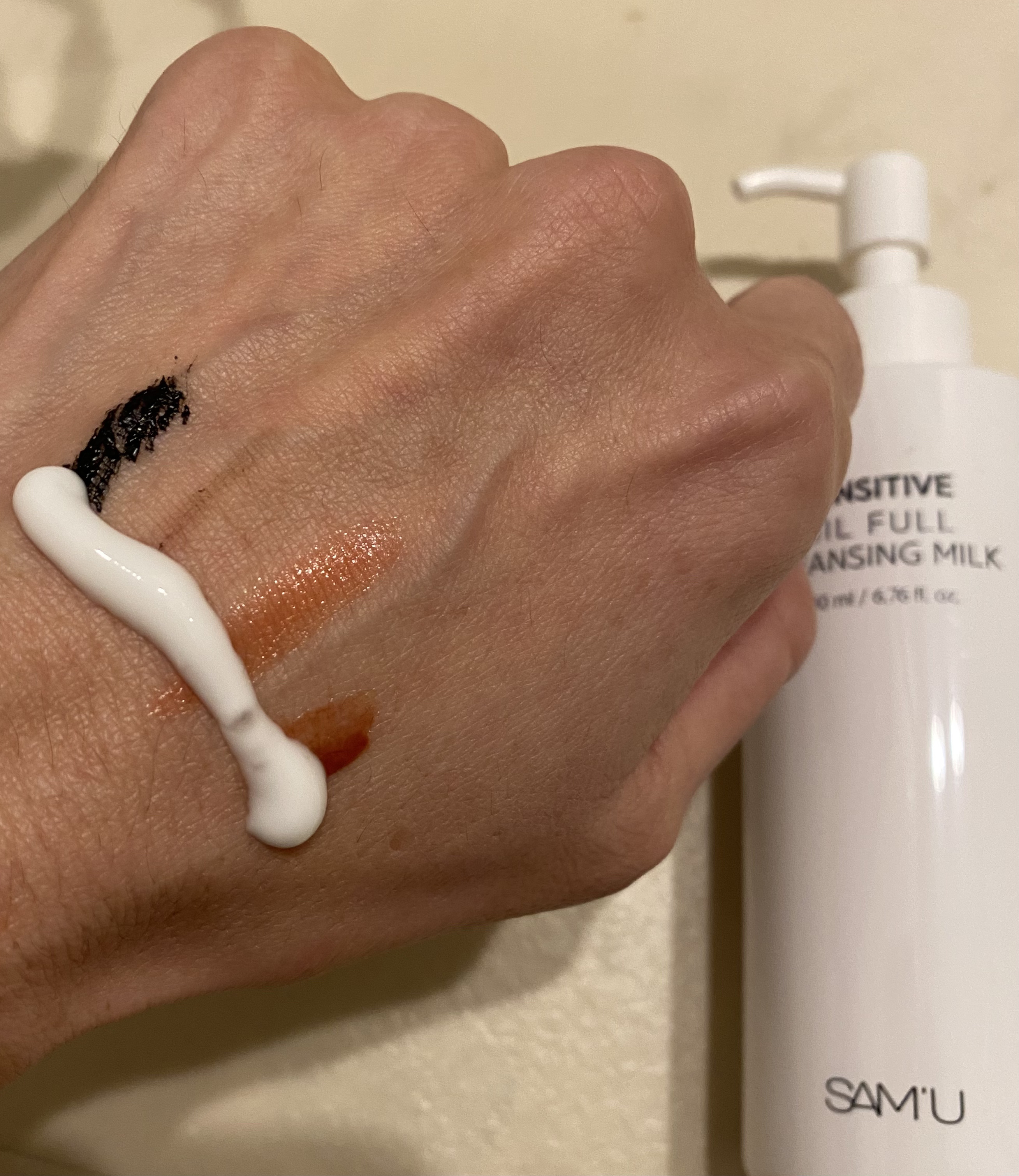 センシティブオイルフルクレンジングミルク/SAM'U/ミルククレンジングを使ったクチコミ（2枚目）