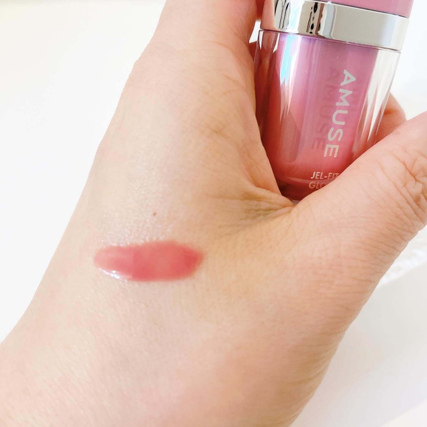 ジェルフィットティント/AMUSE/リップティントを使ったクチコミ（3枚目）