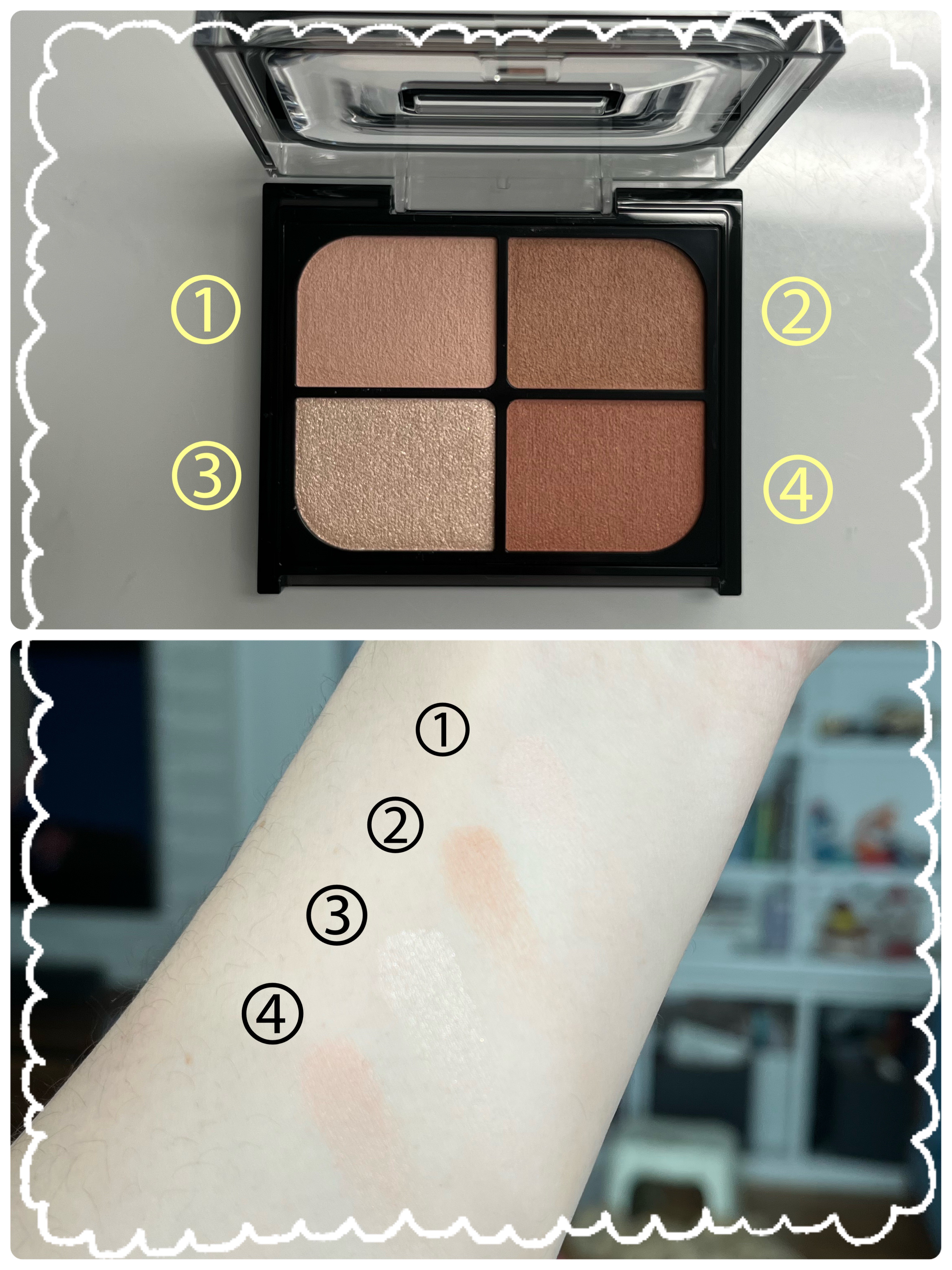 バウンシーチークシャドウ/KATE/マルチパレットを使ったクチコミ（2枚目）