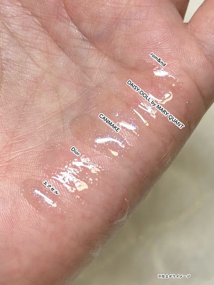 グラスティングウォーターグロス/rom&nd/リップグロスを使ったクチコミ(7枚目)