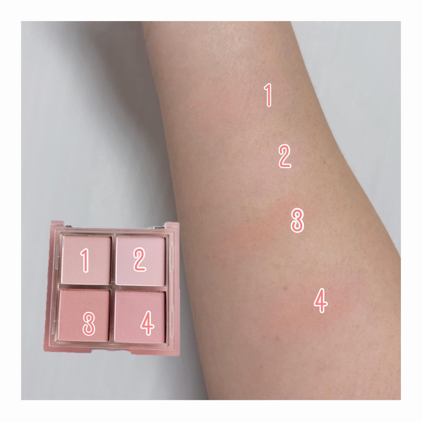 ミックスマッチチークパレット/be aube/パウダーチークを使ったクチコミ（3枚目）