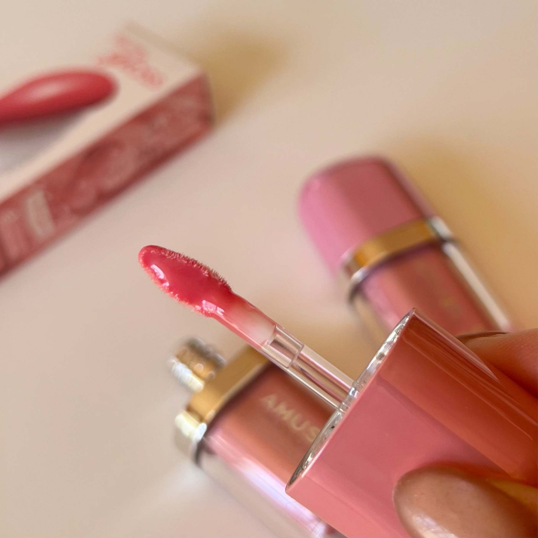 ジェルフィットグロス/AMUSE/リップグロスを使ったクチコミ（2枚目）