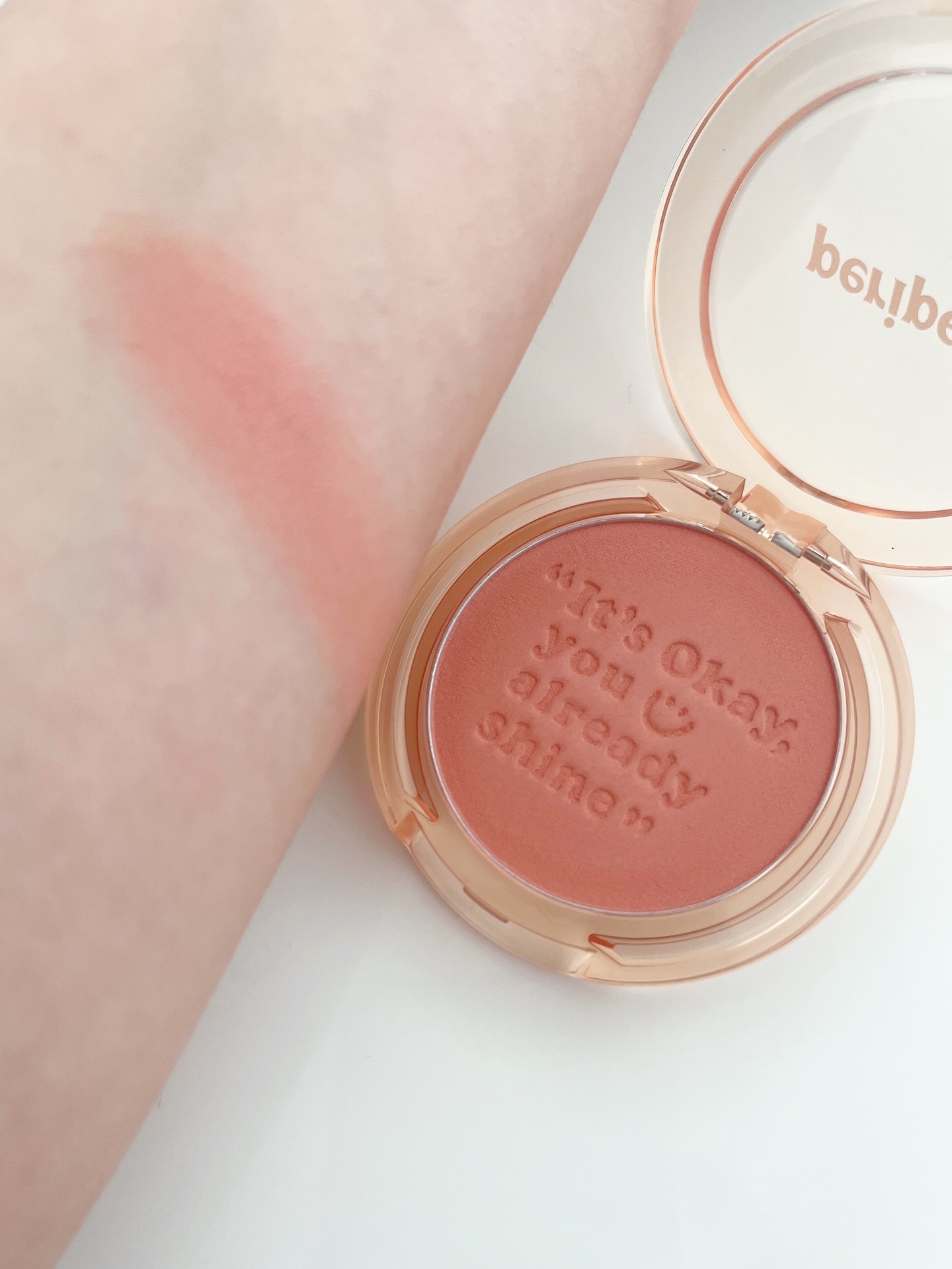 ピュア ブラッシュド サンシャイン チーク/PERIPERA/パウダーチークを使ったクチコミ（2枚目）