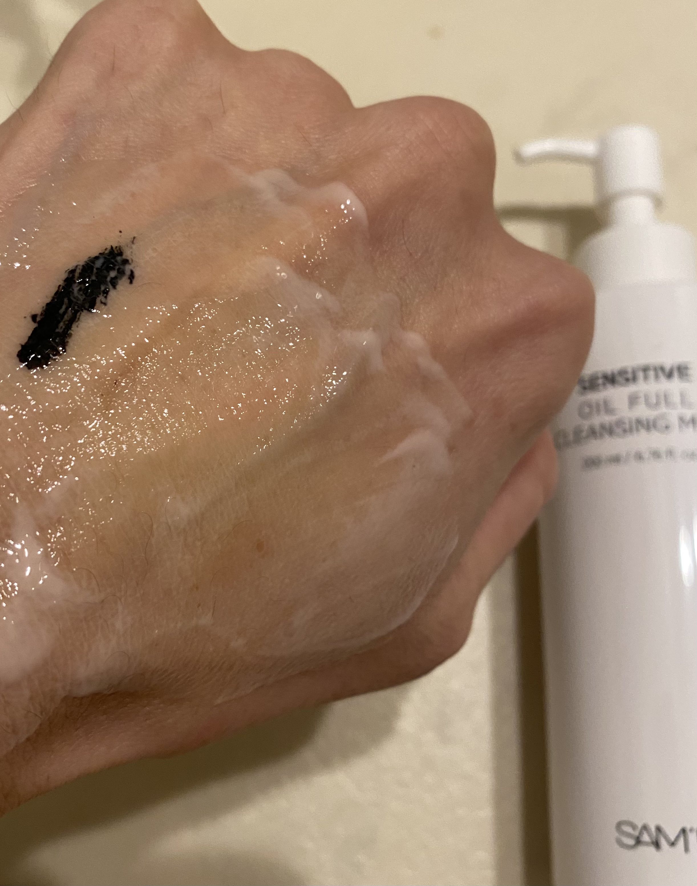 センシティブオイルフルクレンジングミルク/SAM'U/ミルククレンジングを使ったクチコミ（3枚目）