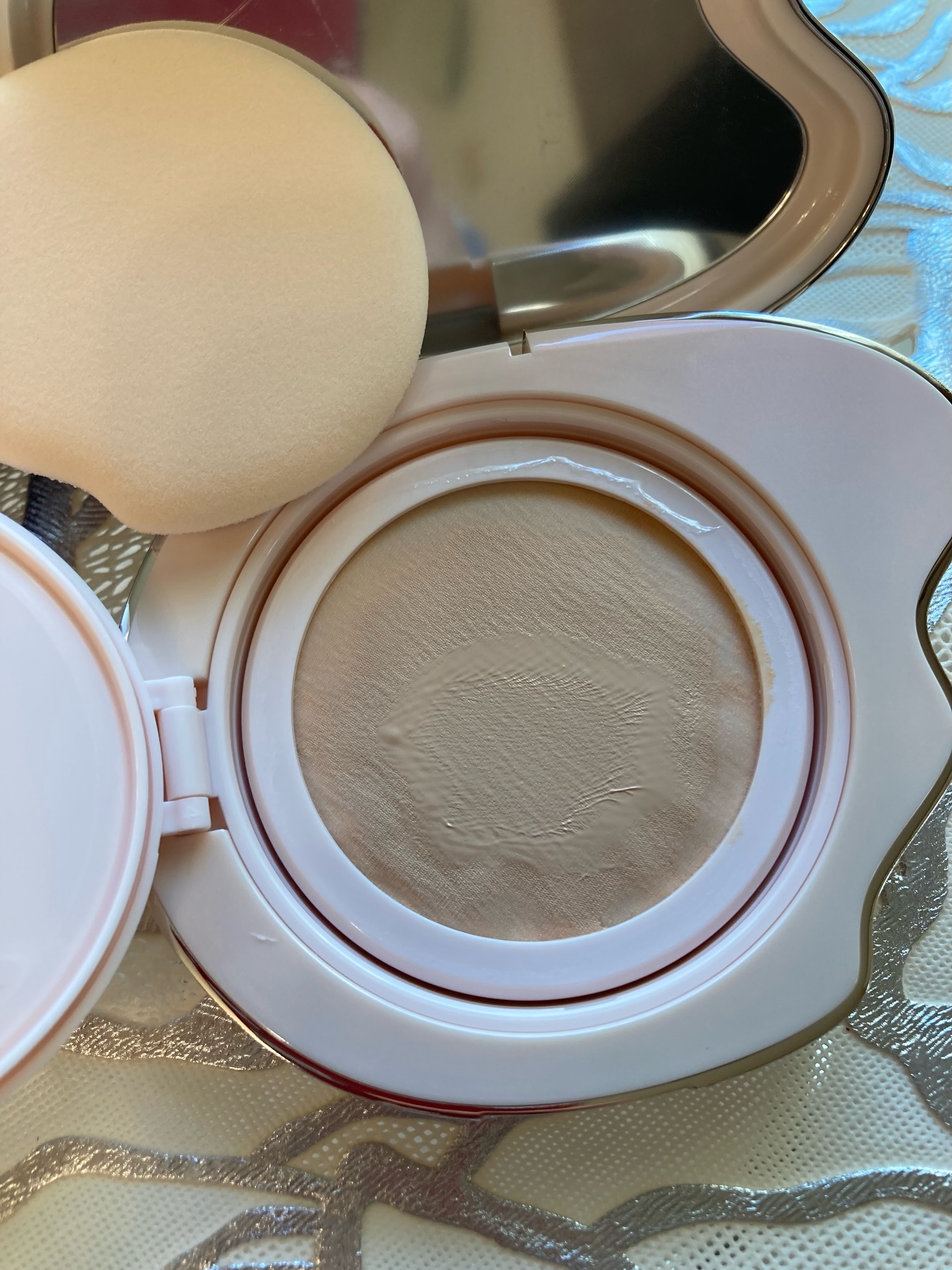 Xファイン サテンウェア メッシュクッション/%Recipe/クッションファンデーションを使ったクチコミ（3枚目）