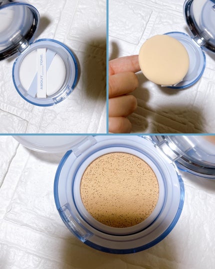 ウォーターレイヤーフィットクッション /ABOUT TONE/クッションファンデーションを使ったクチコミ(3枚目)