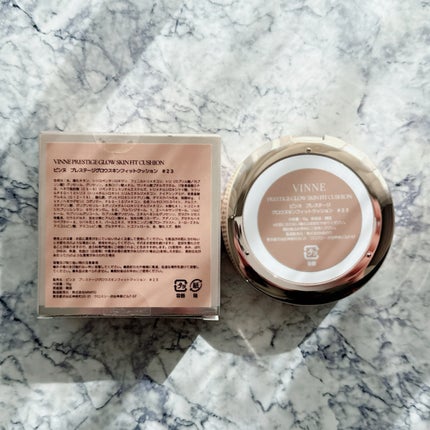 プレステージグロウスキンフィットクッション/VINNE /クッションファンデーションを使ったクチコミ(3枚目)