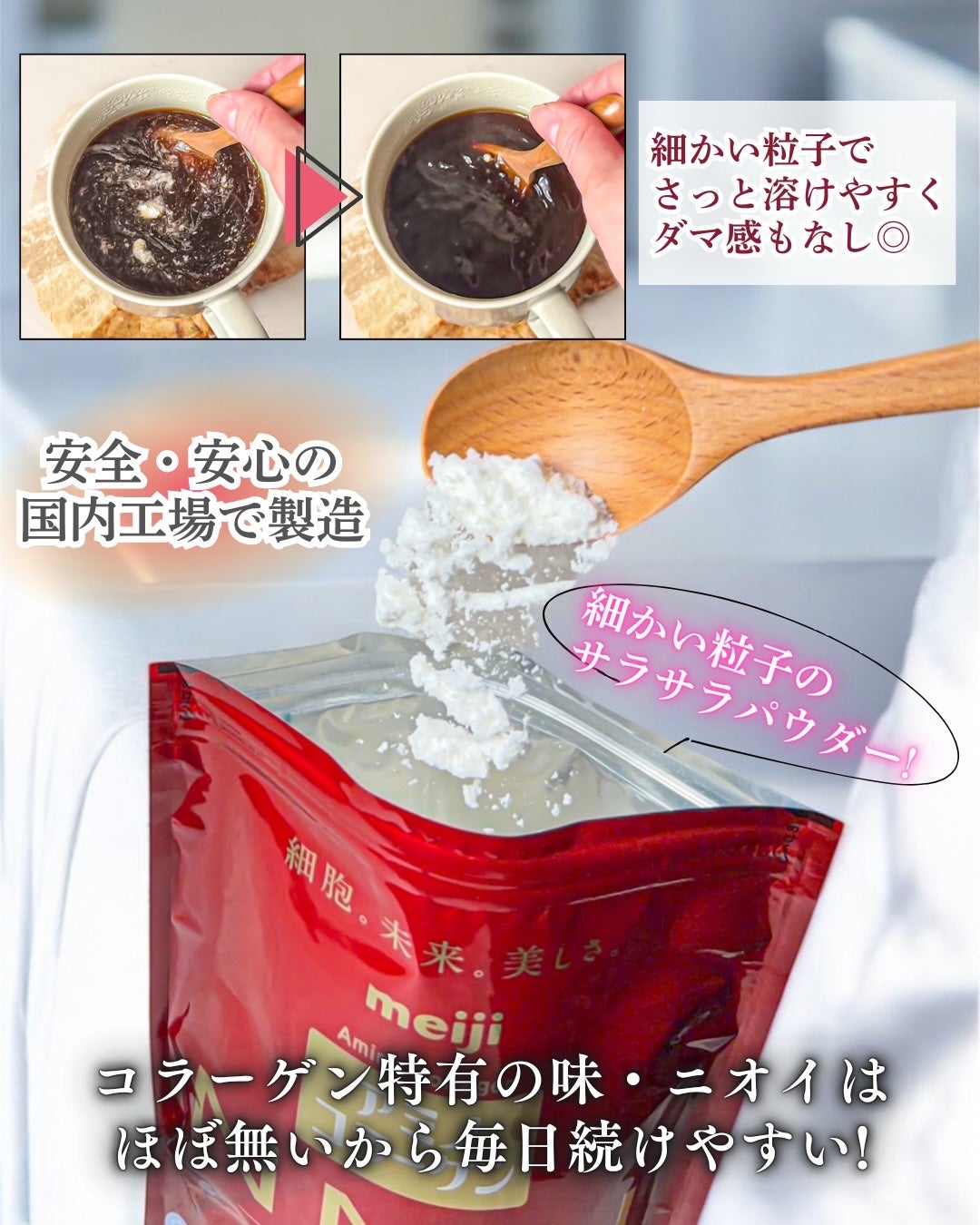 アミノコラーゲンNMN/明治/その他食品を使ったクチコミ(3枚目)