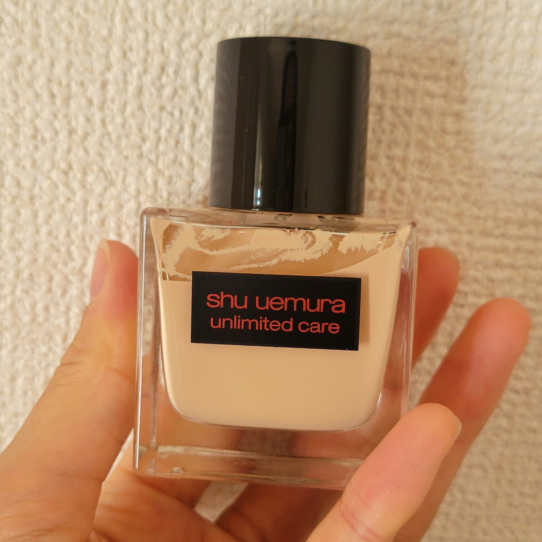 アンリミテッド ケア ツヤ セラム ファンデーション/shu uemura/リキッドファンデーションを使ったクチコミ（1枚目）