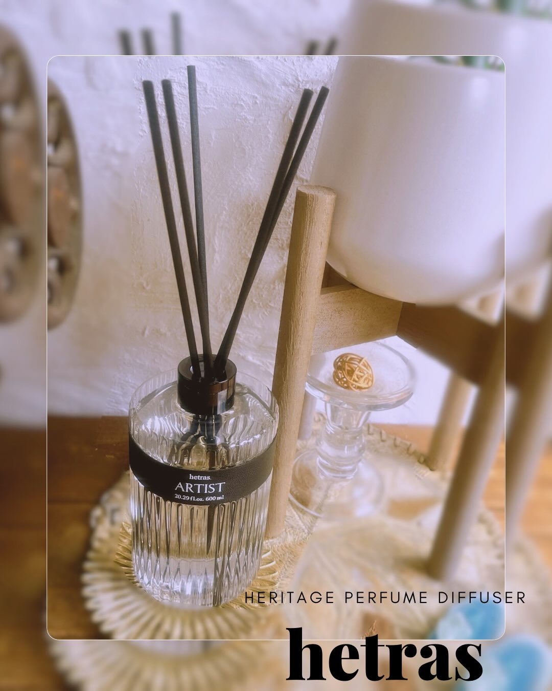 ヘリテージディフューザー/hetras/ルームフレグランスを使ったクチコミ（1枚目）