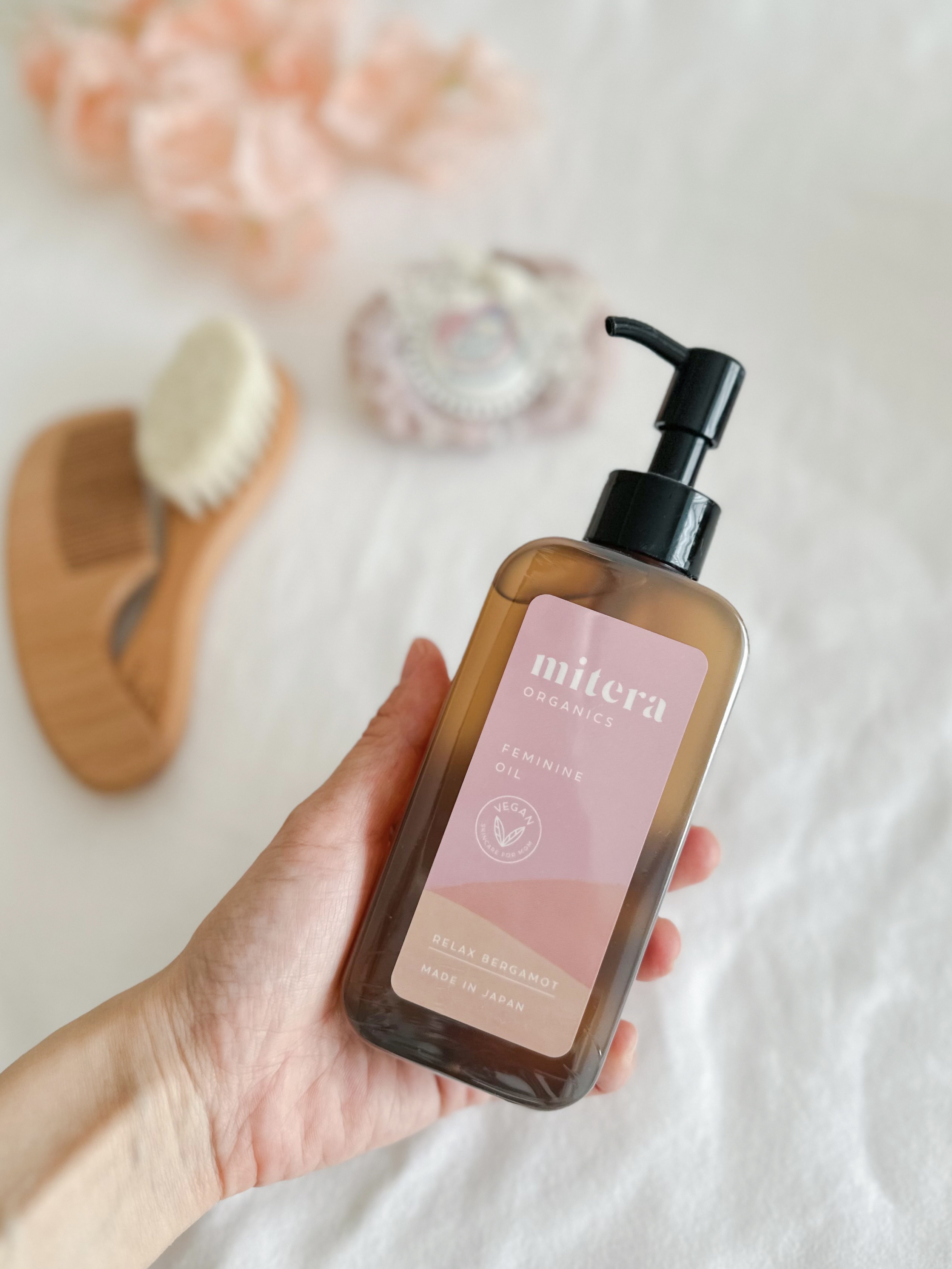 mitera organics フェミニンンオイル　微香性 - リラックスベルガモットの香り -/mitera organics/デリケートゾーンケアを使ったクチコミ（2枚目）