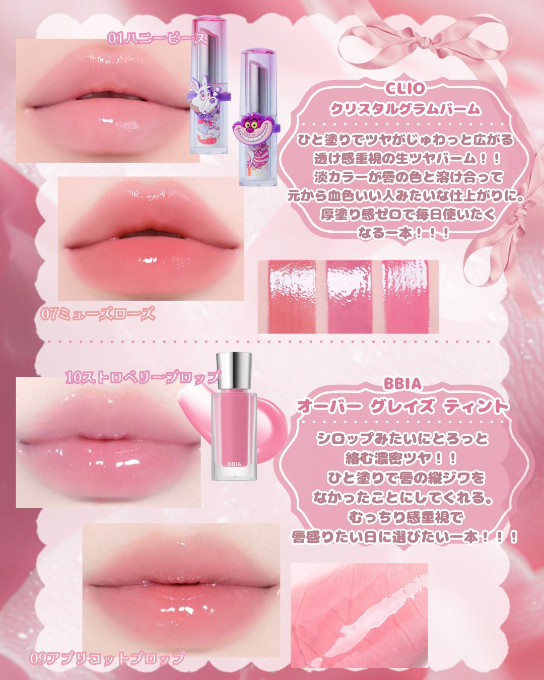 クリスタル  グラム バーム/CLIO/口紅・グロス・リップライナー・リップケアを使ったクチコミ（2枚目）