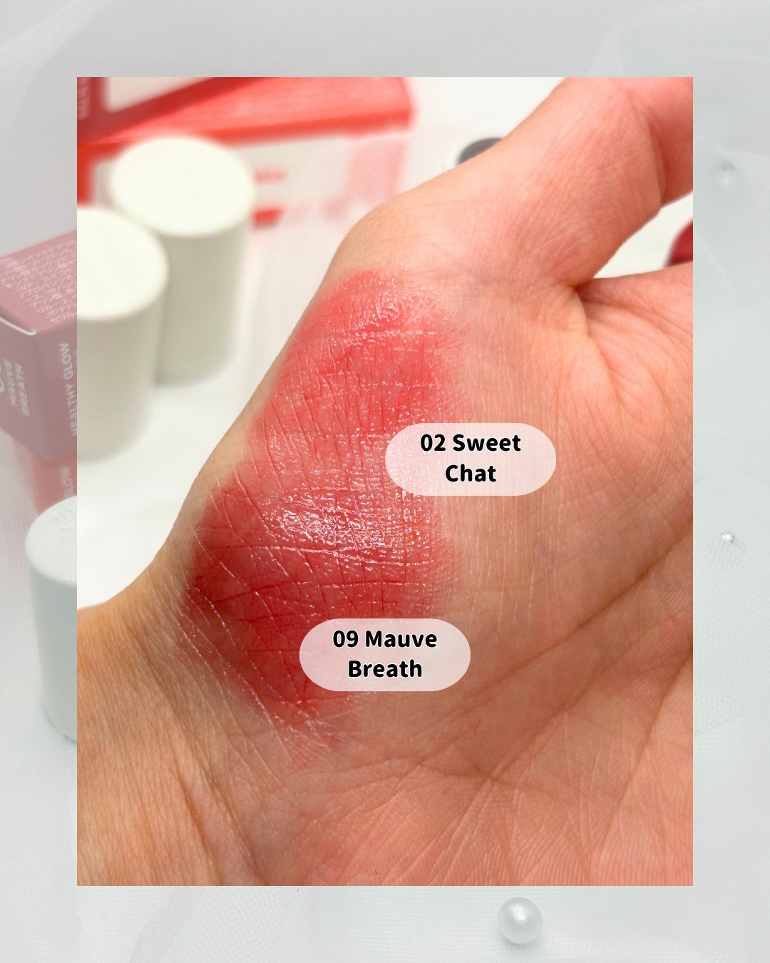 ヘルシーグロウバームスティック/wakemake/口紅を使ったクチコミ(2枚目)