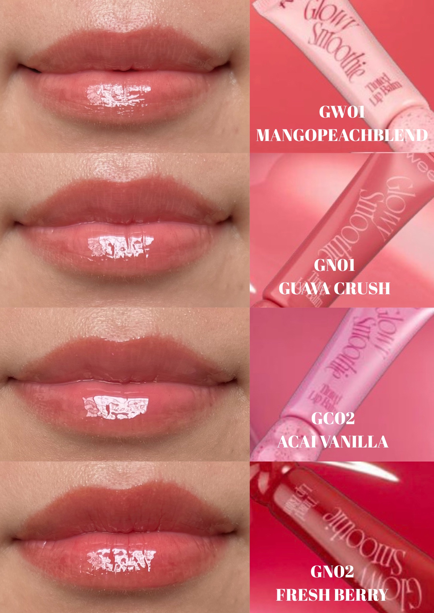 スムージーリップバーム/fwee/リップグロスを使ったクチコミ（2枚目）