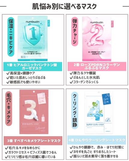 3番 すべすべキメケアシートマスク/numbuzin/シートマスク・パックを使ったクチコミ(2枚目)