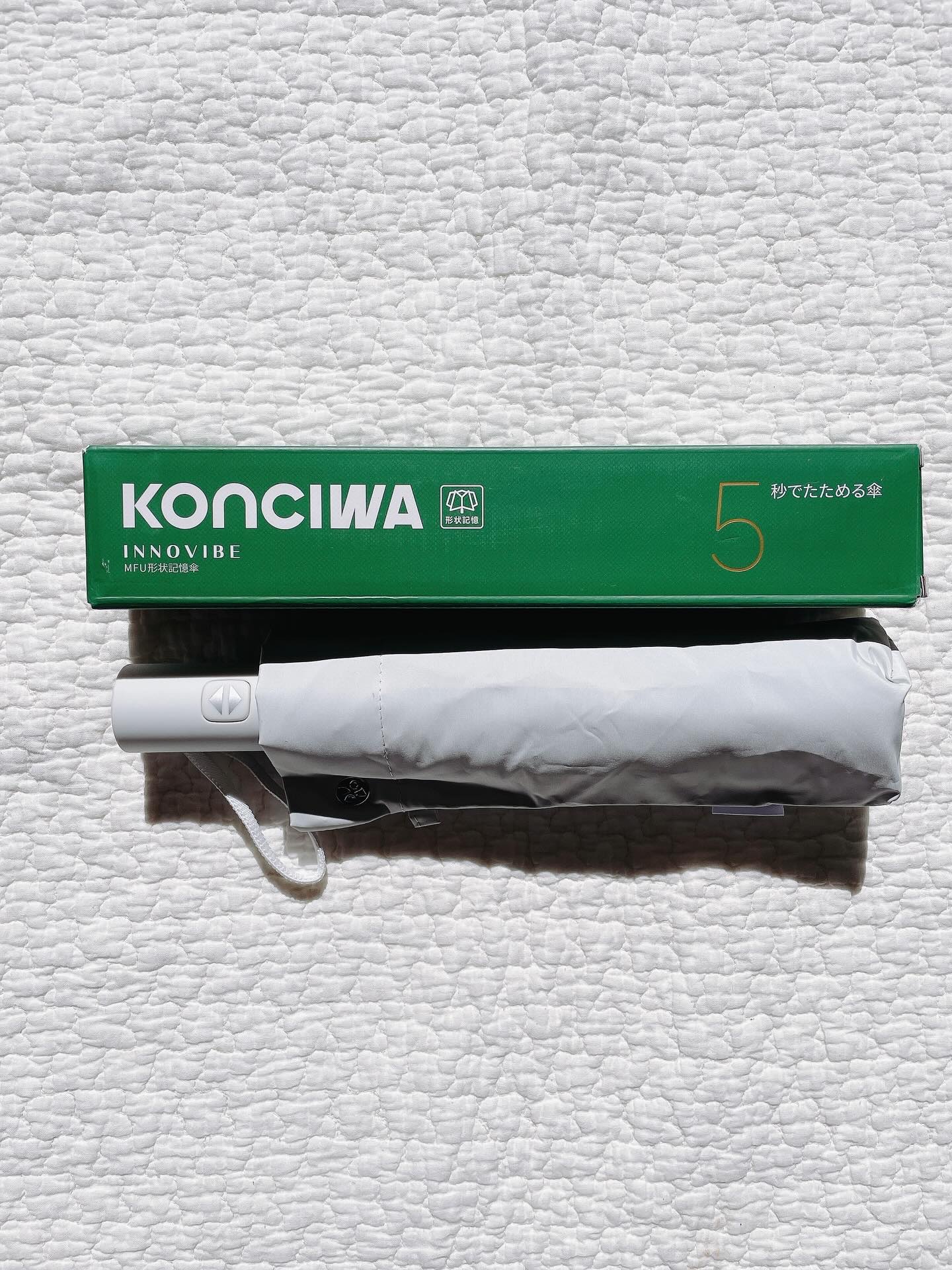 MFU5S Iron+ 形状記憶折り畳み傘 5秒でたためる/KONCIWA/日傘を使ったクチコミ（1枚目）