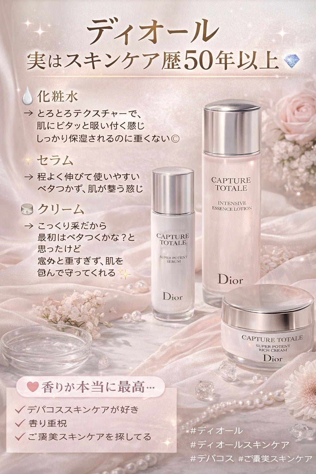 カプチュール トータル インテンシブ エッセンス ローション/Dior/化粧水を使ったクチコミ(1枚目)