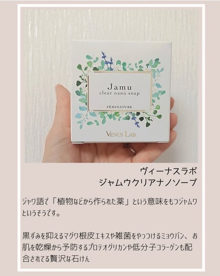 フェミナチュール ジャムウクリアナノソープ/ヴィーナスラボ/デリケートゾーンケアを使ったクチコミ(2枚目)
