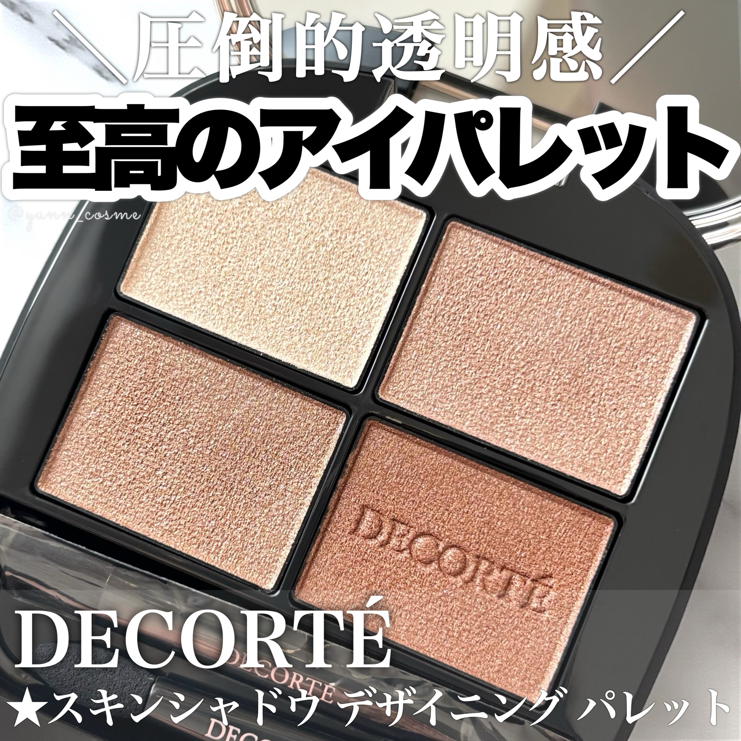 スキンシャドウ デザイニング パレット/DECORTÉ/アイシャドウパレットを使ったクチコミ（1枚目）