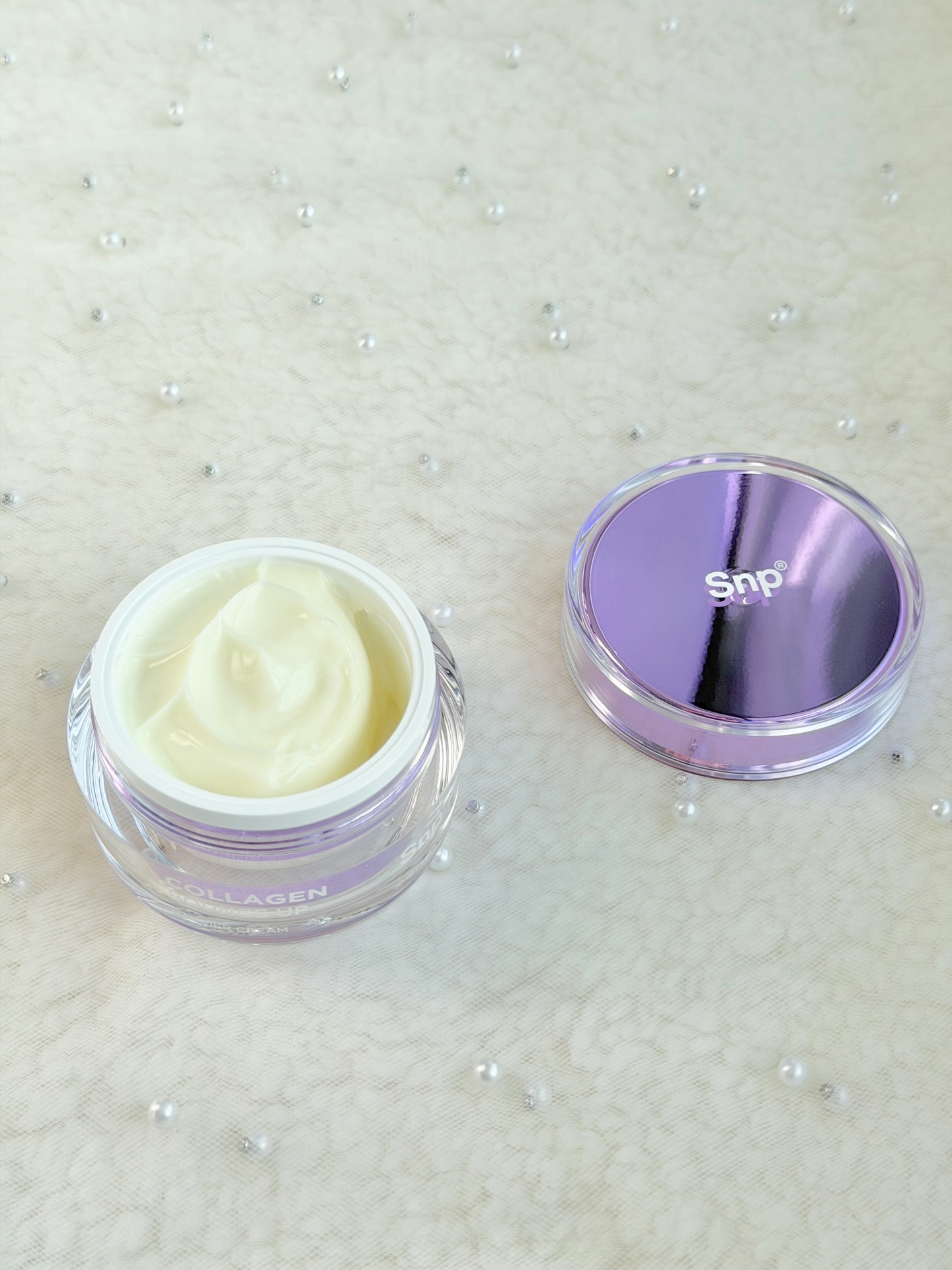 コラーゲンバウンスアップバリアクリーム/SNP/フェイスクリームを使ったクチコミ（2枚目）