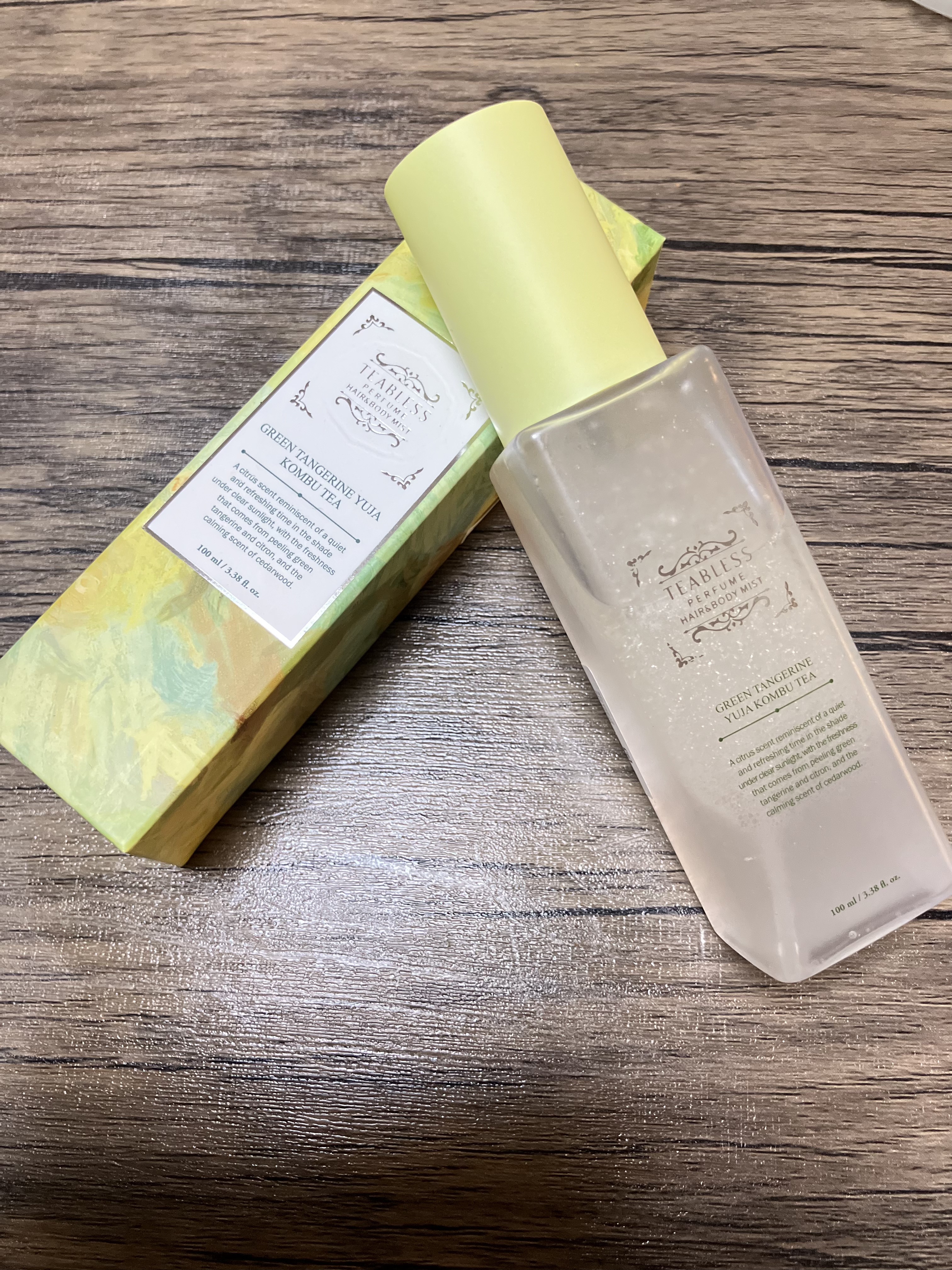 清柑柚子コンブチャパフュームヘア&ボディミスト/TEABLESS/ヘアミストを使ったクチコミ（1枚目）