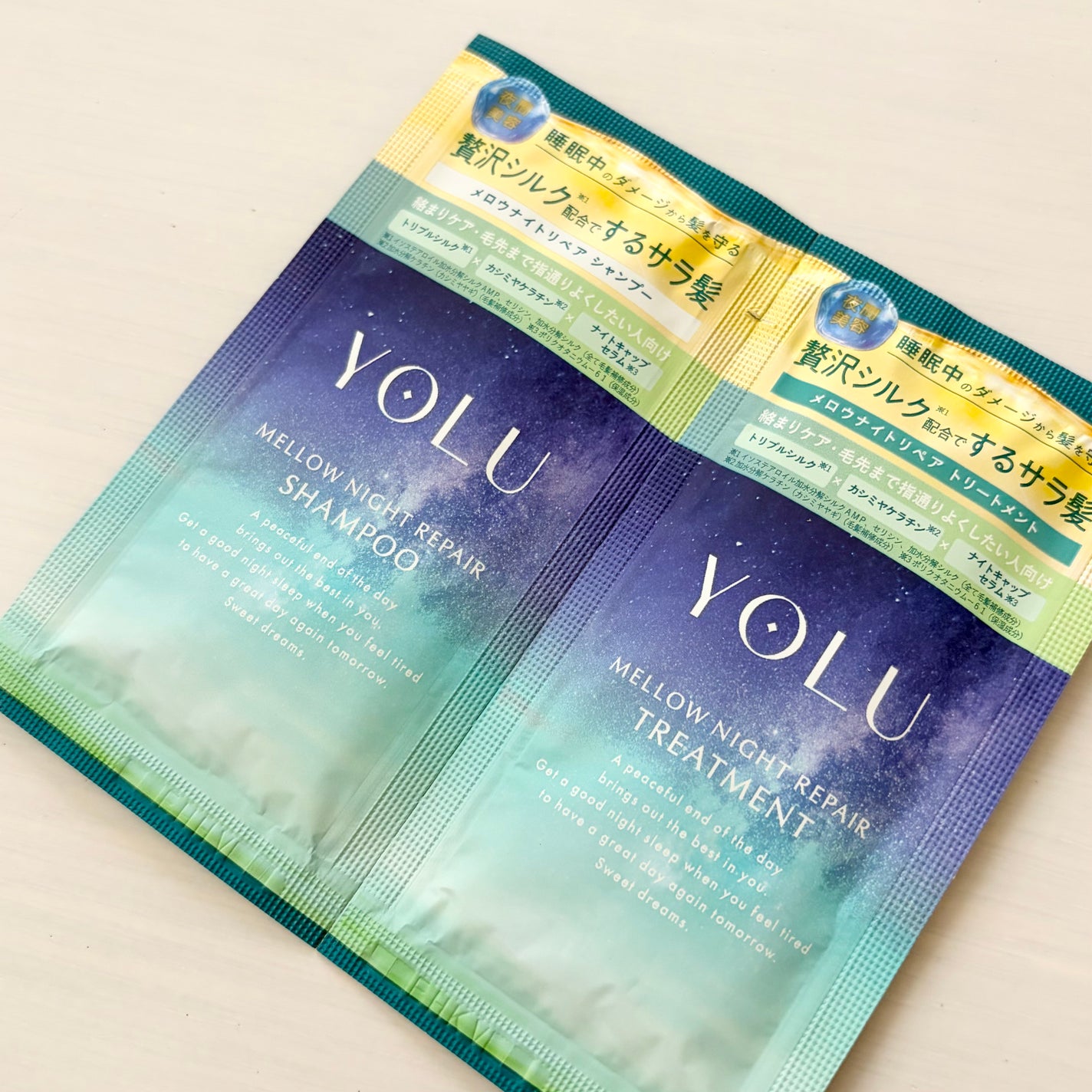 ヨル メロウナイトリペアシャンプー/トリートメント/YOLU/市販シャンプーを使ったクチコミ(1枚目)