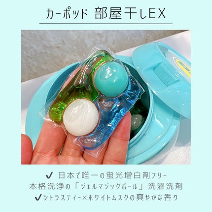 カーポッド 部屋干しEX/王子製薬/洗濯洗剤を使ったクチコミ(2枚目)