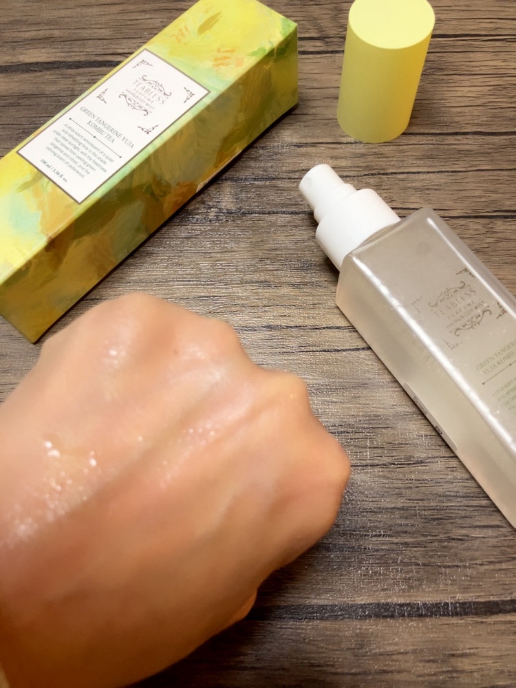 清柑柚子コンブチャパフュームヘア&ボディミスト/TEABLESS/ヘアミストを使ったクチコミ（2枚目）