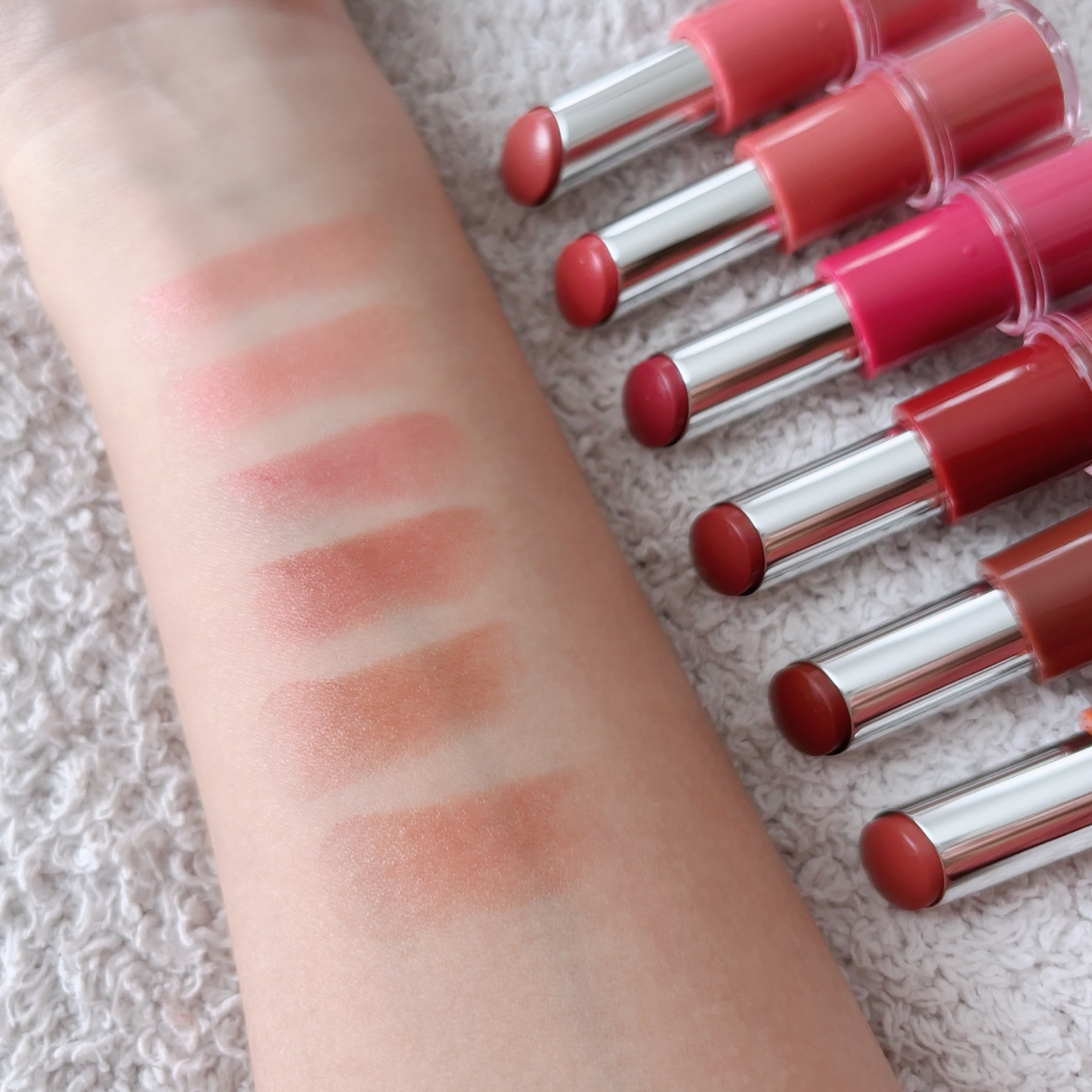 ハグマイリップ　カラーロックプランピーバーム/up2me/口紅を使ったクチコミ（3枚目）