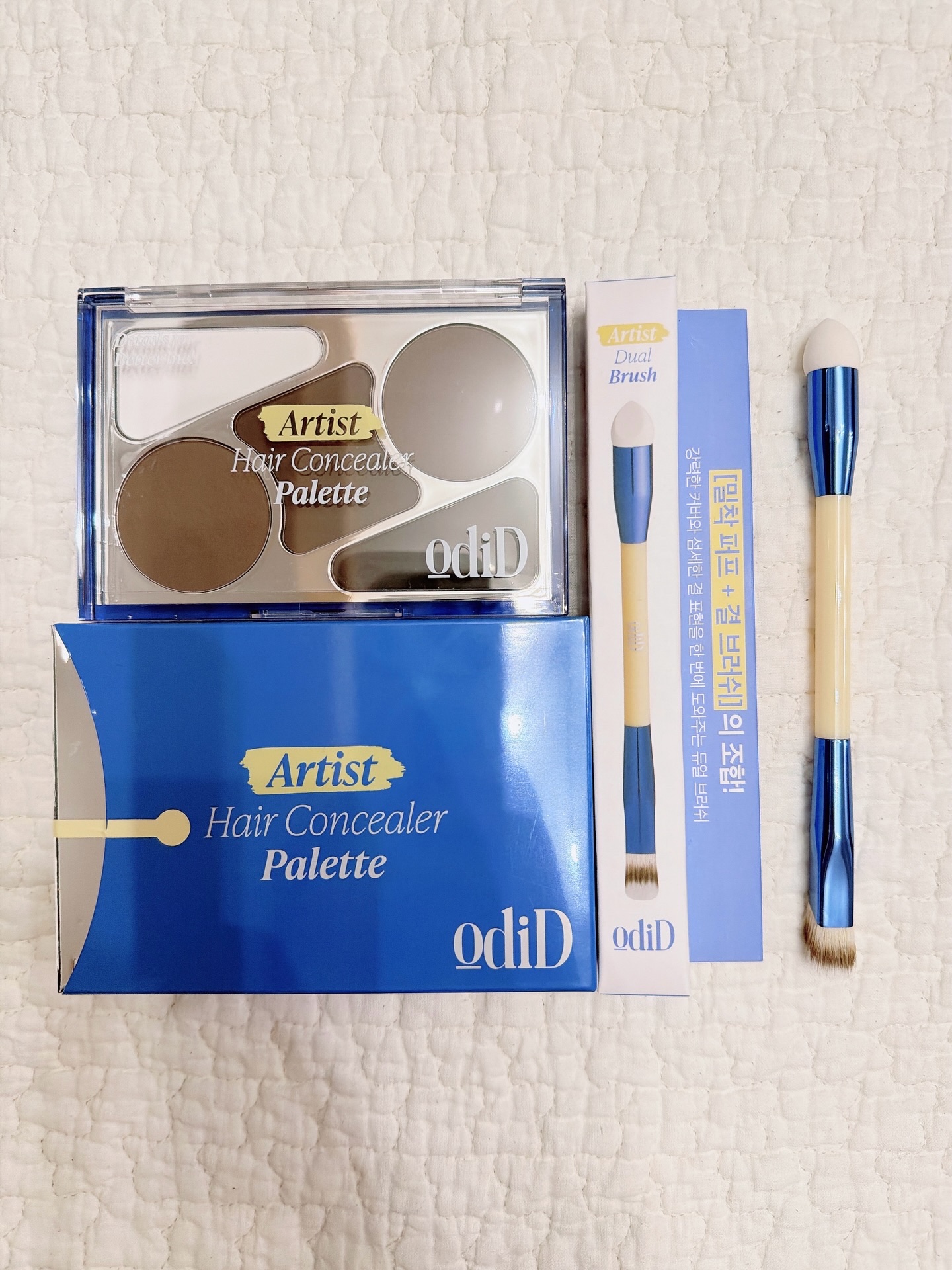  ヘアコンシーラーパレット&アーティスト デュアルブラシ/odiD/その他スタイリングを使ったクチコミ（1枚目）