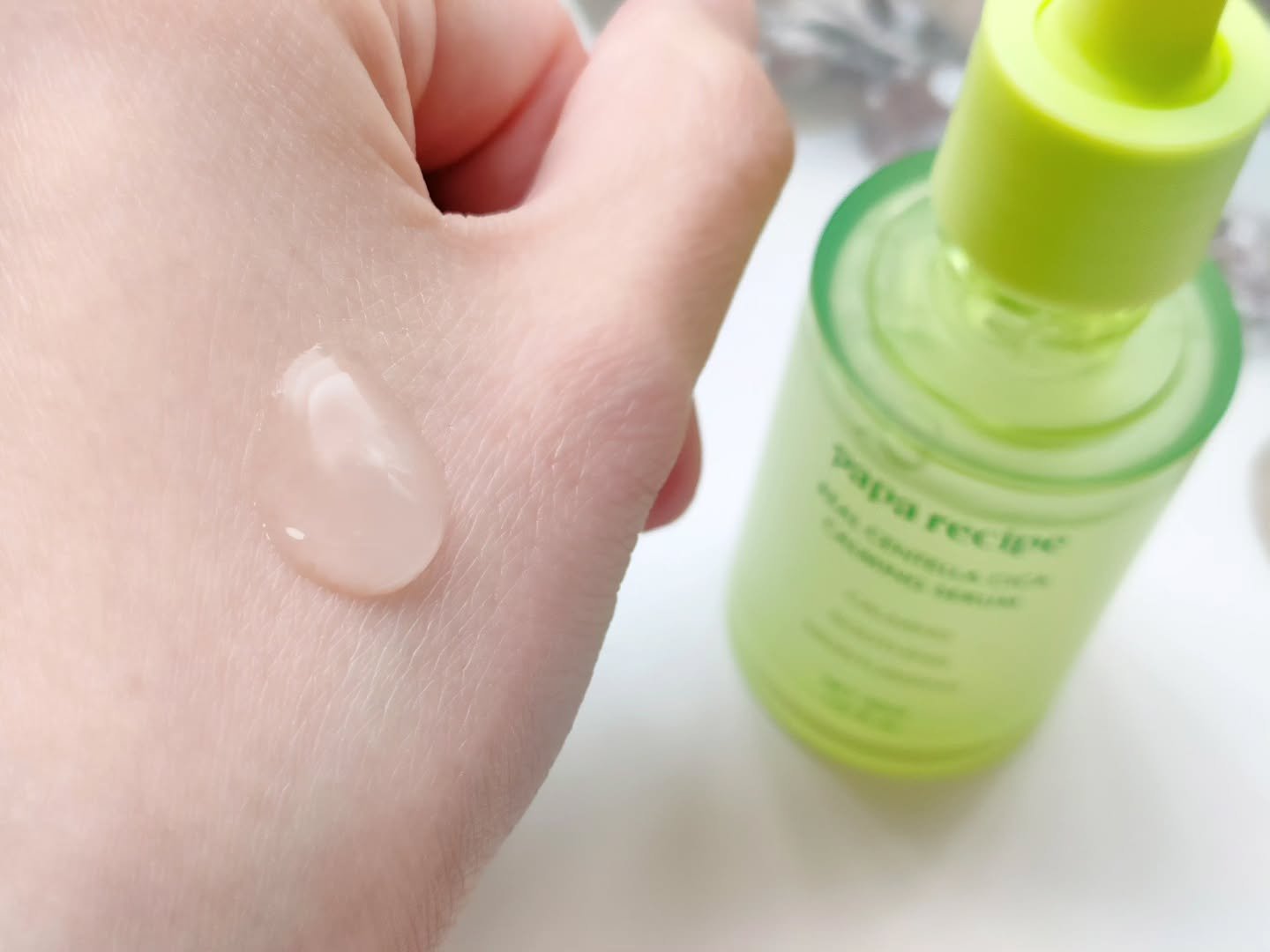 リアルセンテラシカカーミングセラム/PAPA RECIPE/美容液を使ったクチコミ（3枚目）