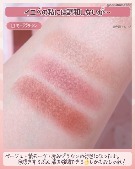 アイブロウパウダー/Kirei&co./パウダーアイブロウを使ったクチコミ(3枚目)