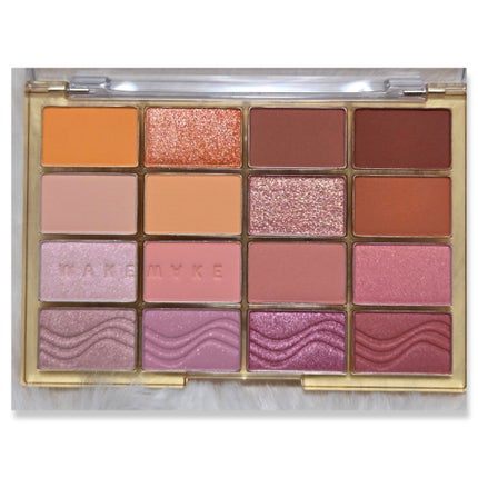 ソフトブラーリングアイパレット 20.タンジェリンビーチブラーリング/wakemake/アイシャドウパレットの画像