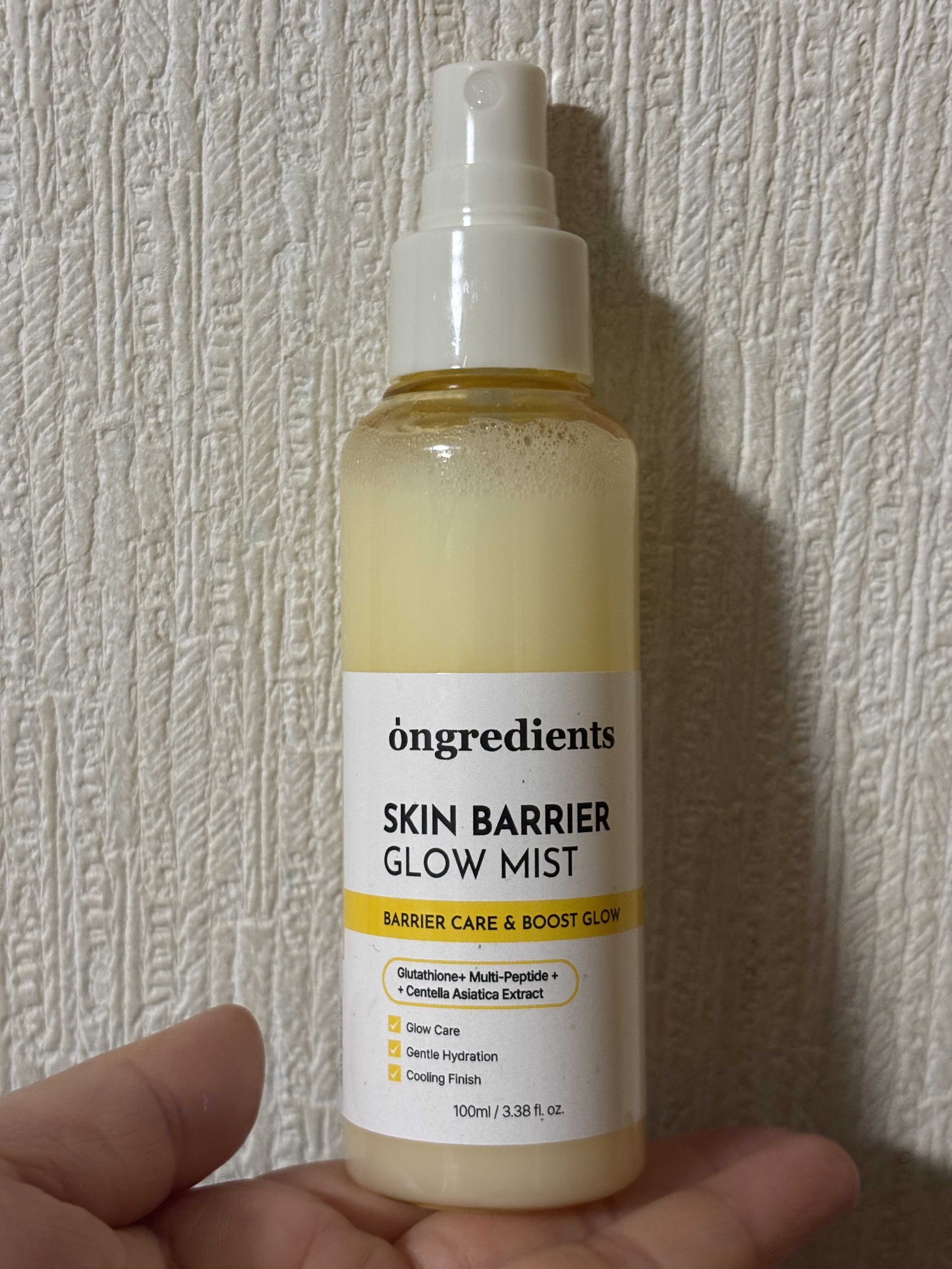 オングリディエンツ スキンバリアグローミスト/Ongredients/ミスト状化粧水を使ったクチコミ（1枚目）