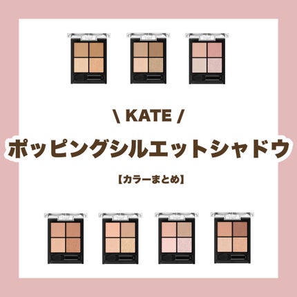 ケイト ポッピングシルエットシャドウ/KATE/アイシャドウパレットを使ったクチコミ(1枚目)
