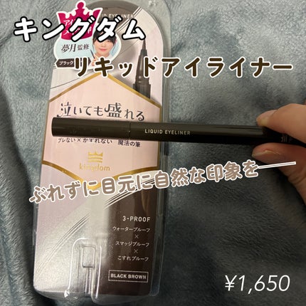 リキッドアイライナーTP/キングダム/リキッドアイライナーを使ったクチコミ(1枚目)